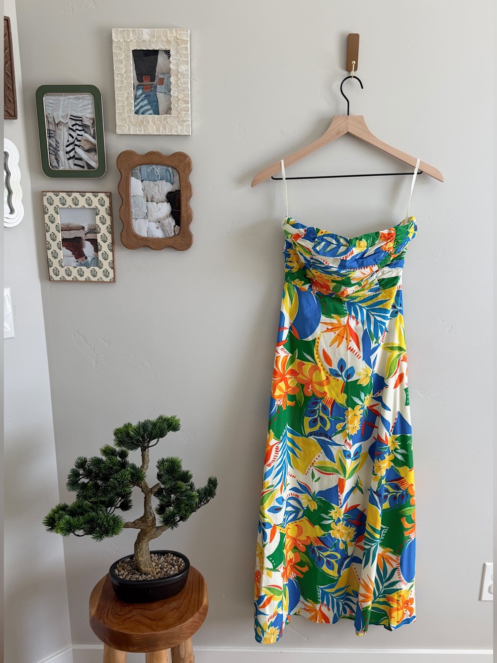 Petal & Pup Floral Strapless Midi Dress in Malta Print - Picture 9 of 13